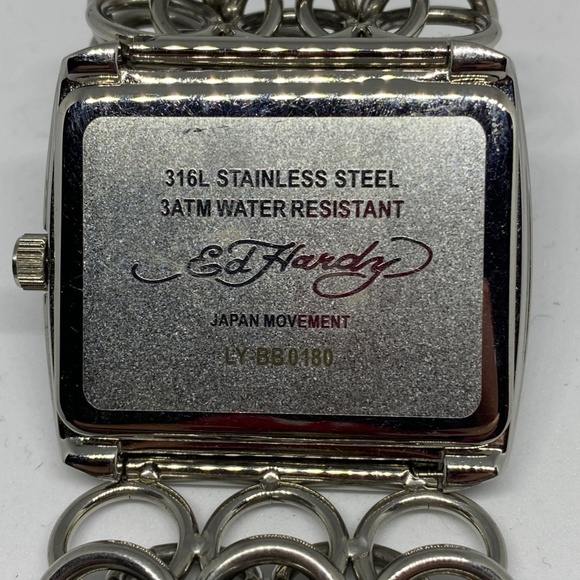NWOT Ed Hardy Blue Bird Lynx Bracelet Watch. - Picture 2 of 7